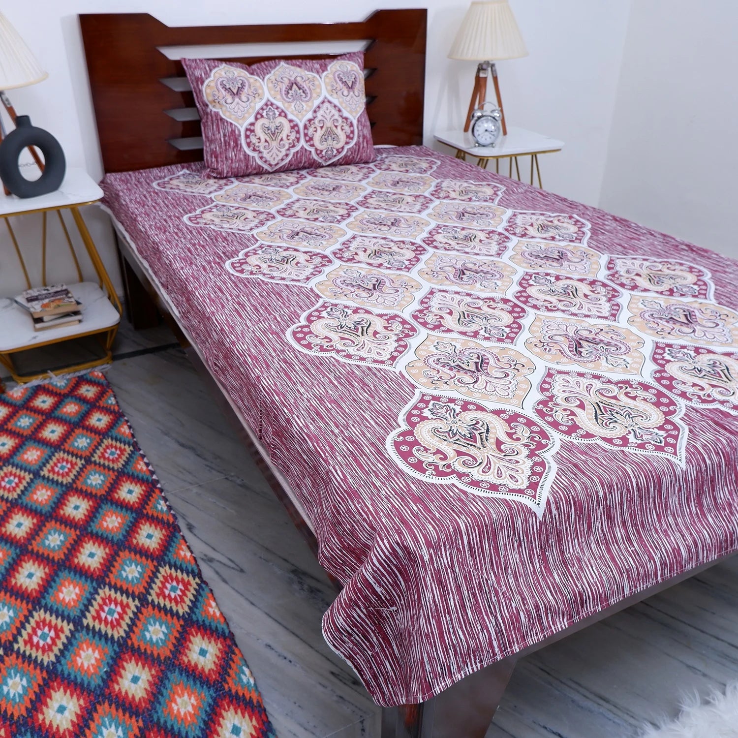 100% Pure Cotton Bed Sheet | Pooja